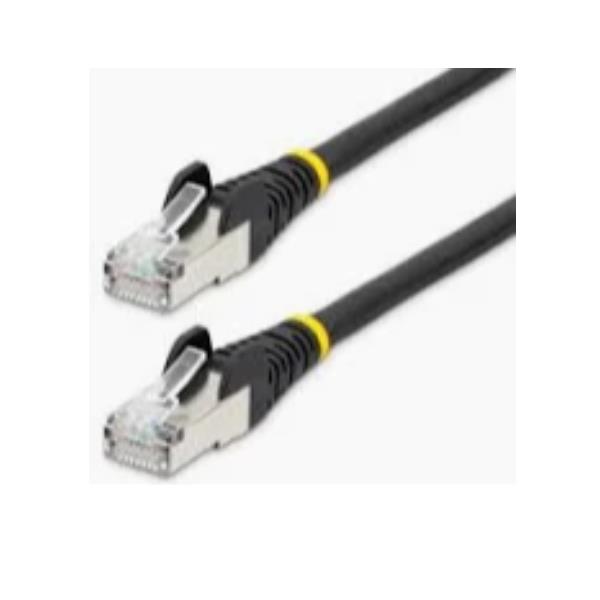 StarTech.com 5m CAT6a Ethernet Cable - Black - Low Smoke Zero Halogen (LSZH) - 10GbE 500MHz 100W PoE++ Snagless RJ-45 w/Strain Reliefs S/FTP Network Patch Cord - Cavo patch - RJ-45 (M) a RJ-45 (M) - 5 m - S/FTP - CAT 6a - IEEE 802.3bt - senza alogeni, stampato, antiaggrovigliamento, bloccato - nero