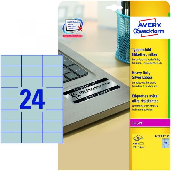 Etichette adesive L6133 - in poliestere - laser …