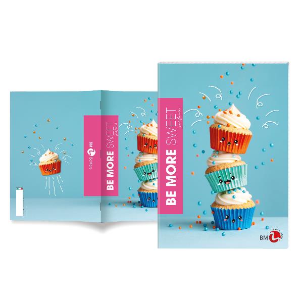 Maxiquaderno Be More Sweet - A4 - rigo di 1a - 36+2 fogli - 100gr - BM
