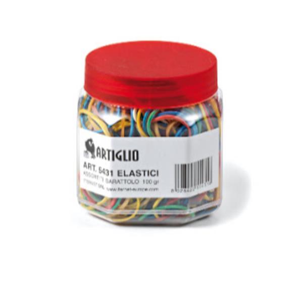 Artiglio - Elastici - assorted - 100 g - giallo - gomma