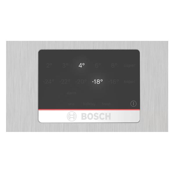 Bosch Serie | 4 KGN397LDF - Frigorifero/congelatore - Freezer inferiore - larghezza: 60 cm - prof. 66.5 cm - altezza: 203 cm - 363 litri - Classe D - finto inox