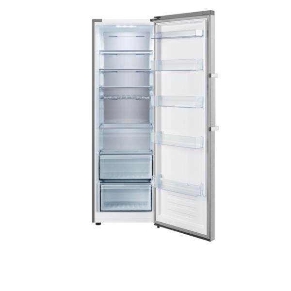 Hisense RL481N4BIE - Frigorifero - larghezza: 59.5 cm - prof. 65.1 cm - altezza: 185.5 cm - 370 litri - Classe E - acciaio inox/grigio
