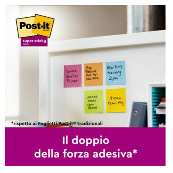 Post-it Super Sticky 654-5SS-OAS - Blocchi - 76 …