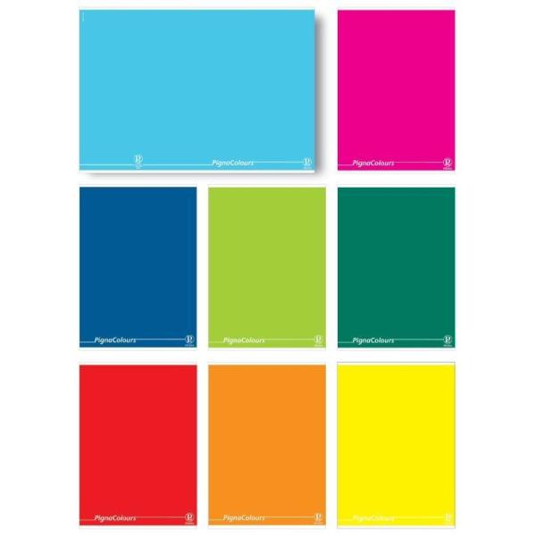 Pigna Colours - Quaderno - graffettato - A5 - 21 fogli - a righe - disponibile in colori assortiti