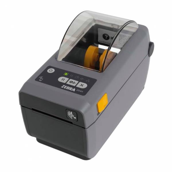 Zebra ZD411 - Stampante per etichette - termico diretto - Rotolo (5,7 cm) - 203 dpi - fino a 152 mm/sec - USB 2.0, LAN, host USB, Bluetooth 4.1