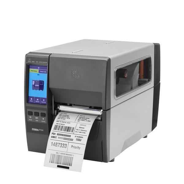 Zebra ZT231 - Stampante per etichette - trasferimento termico - Rullo (11,4 cm) - 300 dpi - fino a 203 mm/sec - USB, LAN, seriale, Bluetooth