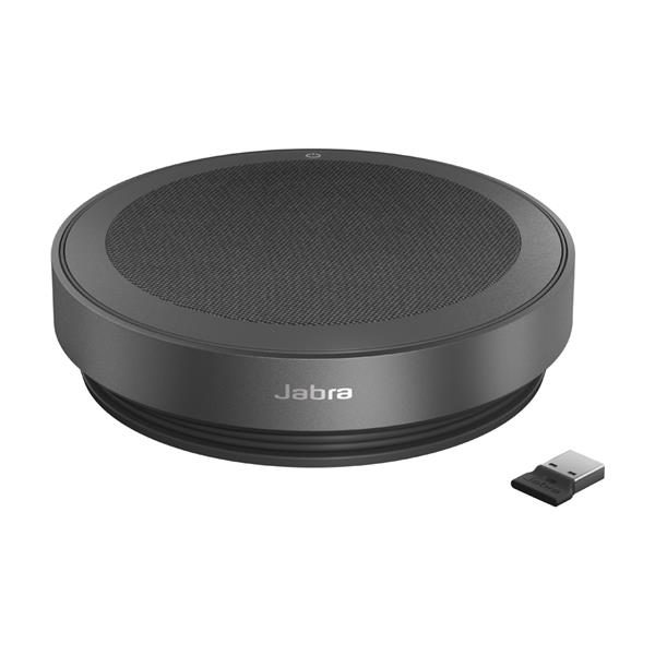 Jabra Speak2 75 MS - Vivavoce a mani libere - Bluetooth - senza fili - USB-C, USB-A - grigio scuro - Certificato per Microsoft Teams Rooms, Ottimizzato per Microsoft Teams, Certificato Microsoft Swift Pair