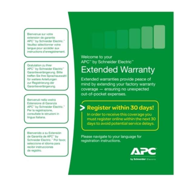 APC Extended Warranty Renewal - Supporto tecnico (rinnovo) - consulenza telefonica - 1 anno - 24x7 - per P/N: SRT10KXLJ, SRT10KXLTUS, SRT10KXLTW, SRT10RMXLIX806, SRT8KXLJ, SRT8KXLTUS, SRTG5KXLT