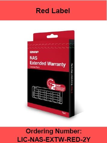 QNAP Extended Warranty Red Label - Contratto di assistenza esteso - parti e manodopera - 2 anni (dalla data di acquisto originale dell'apparecchiatura) (4°/5° anno) - carry in - tempo di riparazione: 10 giorni lavorativi - acquisto entro 60 giorni dall'acquisto del prodotto, elettronica (EE)