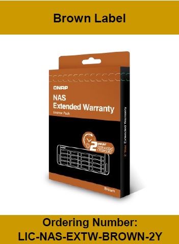 QNAP Extended Warranty Brown Label - Contratto di assistenza esteso - parti e manodopera - 2 anni (dalla data di acquisto originale dell'apparecchiatura) (4°/5° anno) - carry in - tempo di riparazione: 10 giorni lavorativi - acquisto entro 60 giorni dall'acquisto del prodotto, elettronica (EE)