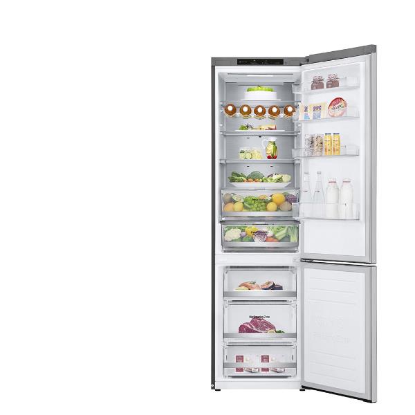 LG GBB72NSVCN1 - Frigorifero/congelatore - Freezer inferiore - larghezza: 59.5 cm - prof. 67.5 cm - altezza: 203 cm - 384 litri - Classe C - acciaio inox pregiato