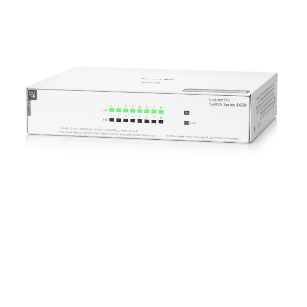 HPE Aruba Instant On 1430 8G Class4 PoE …