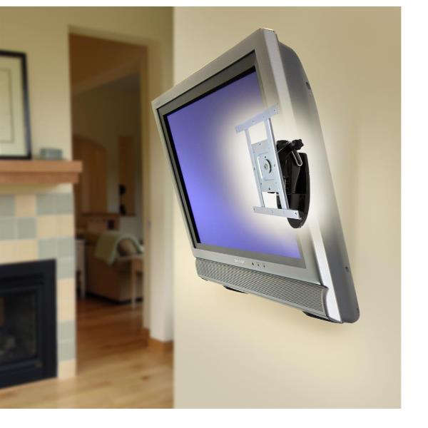 Ergotron LX HD - Kit montaggio (montaggio a muro) - per TV - nero - dimensione schermo: up to 49"