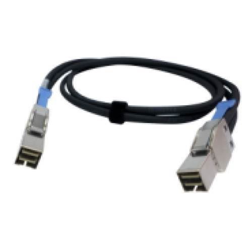 QNAP - Cavo esterno SAS - SAS 6Gbit/s - HD SAS Mini 4 x a 36 pin (SFF-8644) (M) a SAS Mini 4 x a 26 pin (SFF-8088) (M) - 50 cm - nero - per P/N: QXP-820S-B3408