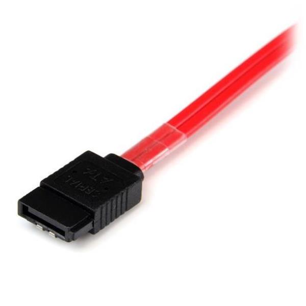 StarTech.com SFF-8087 50 cm a SATA 4x - Cavo invertitore interno Mini SAS a SATA (SAS8087S4R50) - Cavo SATA / SAS - Serial ATA 150/300/600 - 4 vie - SATA (R) a MultiLane Mini 4i 36 pin (P) - 50 cm - chiusura aggancio - rosso