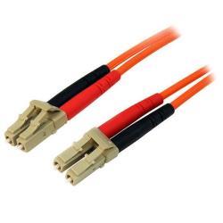 StarTech.com Cavo patch duplex in fibra multimodale 50/125 5 m LC/LC - LSZH (50FIBLCLC5) - Cavo di rete - LC multi-mode (M) a LC multi-mode (M) - 5 m - fibra ottica - duplex - 50 / 125 micron - per P/N: GLCLHSMDSTTA, GLCSXMMDST, GLCSXMMDSTT, JD118BST, MASFP1GBSXST, SFP100BFXST