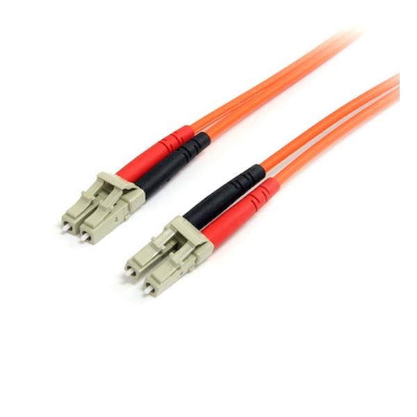 StarTech.com Cavo patch duplex in fibra multimodale 62,5/125 2 m LC/LC - LSZH (FIBLCLC2) - Cavo patch - LC multi-mode (M) a LC multi-mode (M) - 2 m - fibra ottica - duplex - 62.5 / 125 micron - arancione