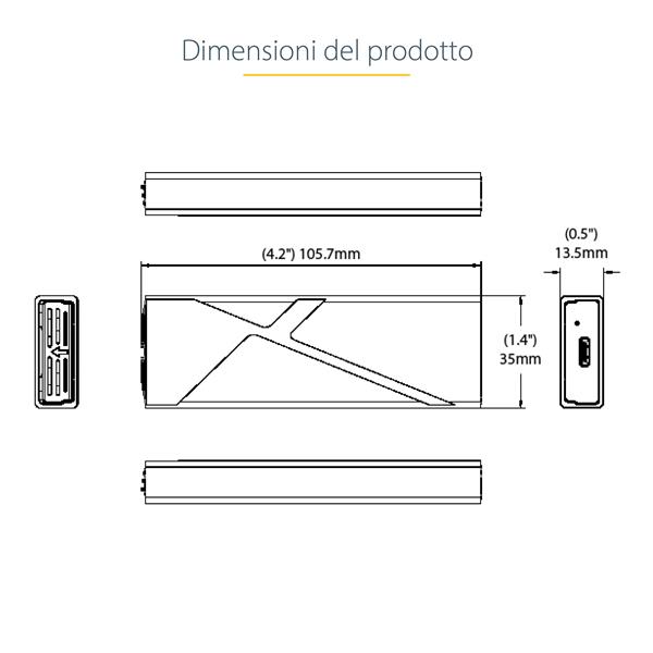 StarTech.com USB-C 10Gbps to M.2 NVMe or M.2 …