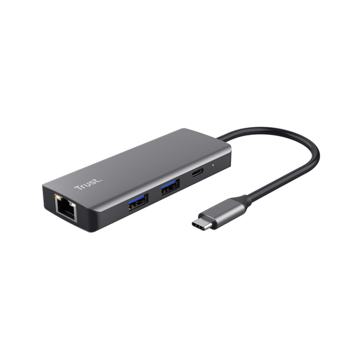 Trust Dalyx - Docking station - per laptop - USB-C - HDMI - GigE