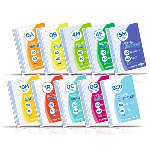 RICAMBI A4 RIGHE 1R 40FF 100GR