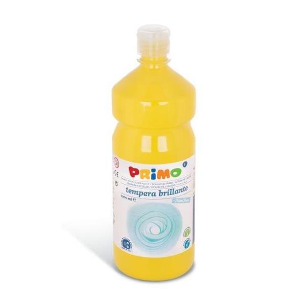 Tempera GIALLO brillante primi passi in bottiglia 1000ml
