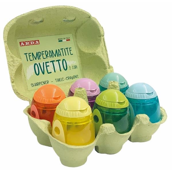 Temperamatite Ovetto - 2 fori - colori assortiti …