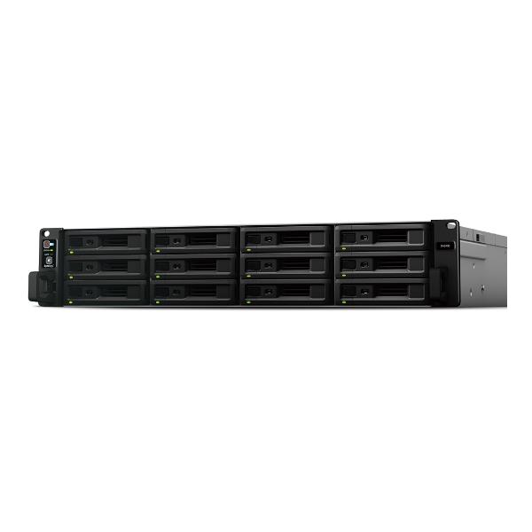 Synology SA3610 - Server NAS - 12 alloggiamenti - montabile in rack - SATA 6Gb/s / SAS - RAID RAID 0, 1, 5, 6, 10, JBOD, RAID F1 - RAM 16 GB - Gigabit Ethernet / 10 Gigabit Ethernet - iSCSI supporto - 2U