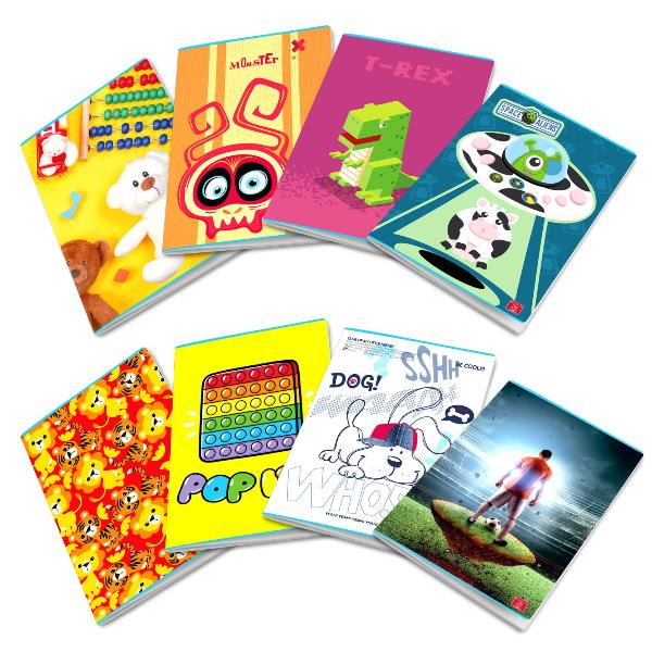 Pigna UV Bimba - Quaderno - graffettato - maxi - A4 - 21 fogli / 42 pagine - a quadretti - disponibile in colori assortiti