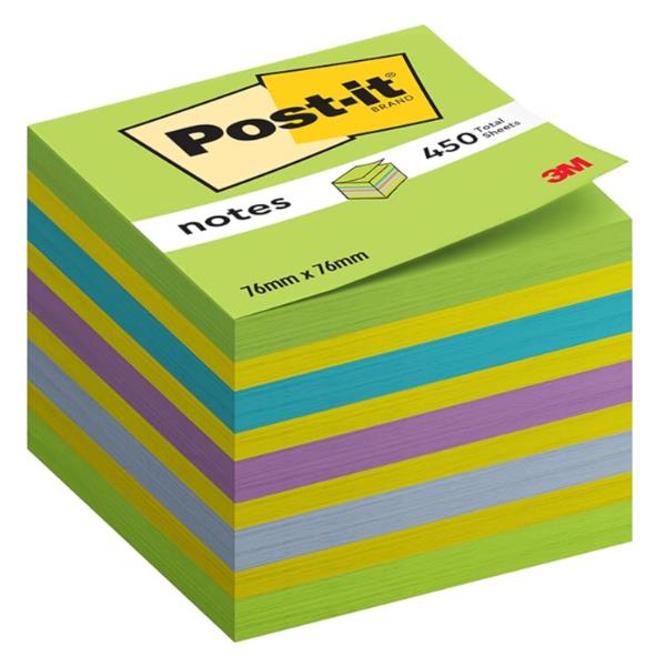 Foglietti riposizionabili Post-it® Notes Cubo Neon 76x76 mm …