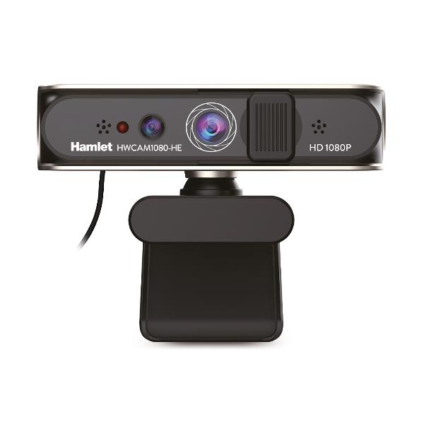 WEBCAM USB 1080P A COLORI E A INFRAROSSI CON RICONOSCIMENTO FACCIALE MIC E PRIVACY COVER SCORREVOLE. COMPATIBILE CON WINDOWS HELLO.