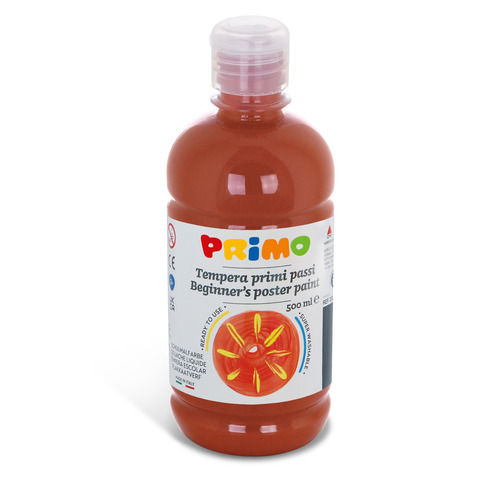 Tempera SIENA BRUCIATA brillante primi passi in bottiglia 500ml