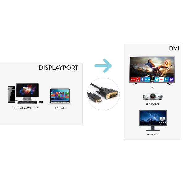 Cavo Monitor Video 1080p da DP Displayport M …