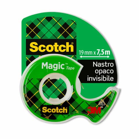 Nastro adesivo in chiocciola Magic 810 - 19 mm x 7,5 m - acrilico - trasparente - Scotch