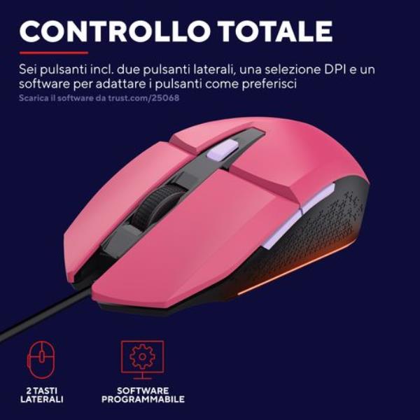 GXT109P FELOX GAMING MOUSE PINK