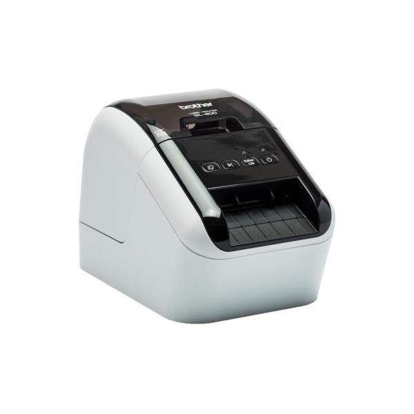 Brother QL-800 - Stampante per etichette - due colori (monocromatico) - termico diretto - Rotolo (6,2 cm) - 300 x 600 dpi - fino a 93 etichette/min - USB 2.0 - taglierina - nero, bianco
