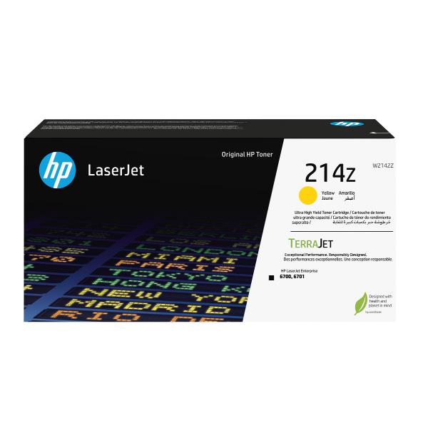 HP 214Z - Ultra High Yield - giallo - originale - LaserJet - cartuccia toner (W2142Z) - per Color LaserJet 6701dn; Color LaserJet Enterprise 6700dn