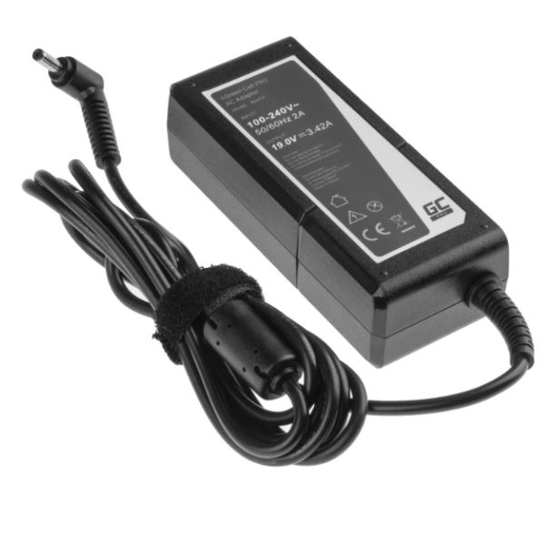 Green Cell PRO - Alimentatore - AC - 65 Watt - nero - per ASUS F553; R540; VivoBook X540; X553; ZENBOOK UX303