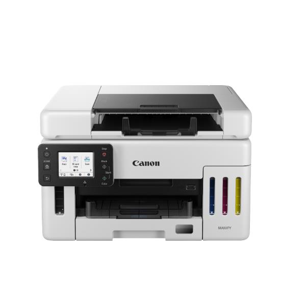 Canon MAXIFY GX6550 - Stampante multifunzione - colore - ink-jet - ricaricabile - A4 (210 x 297 mm), Legal (216 x 356 mm) (originale) - A4/Legal (supporti) - fino a 24 ipm (stampa) - 350 fogli - USB 2.0, LAN, host USB, Wi-Fi(ac)