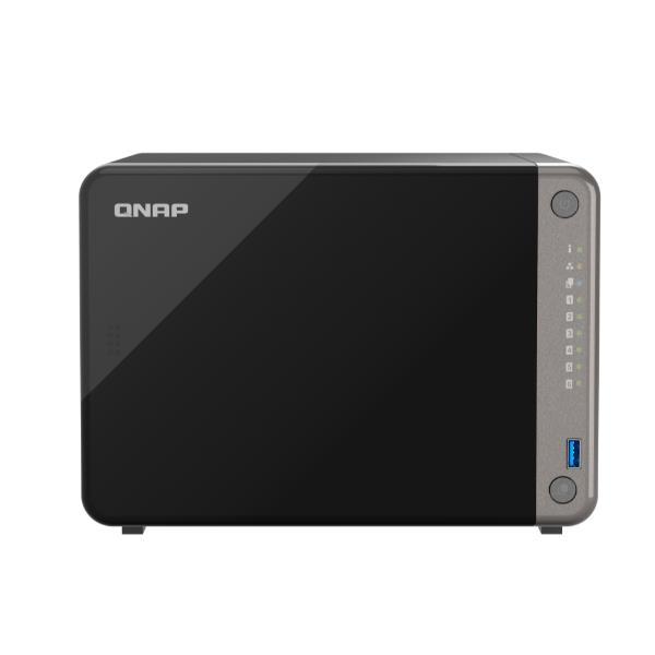 QNAP TS-AI642 - Server NAS - 6 alloggiamenti - SATA 6Gb/s - RAID RAID 0, 1, 5, 6, 10, 50, JBOD - RAM 8 GB - Gigabit Ethernet / 2.5 Gigabit Ethernet - iSCSI supporto