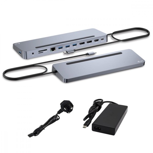 i-Tec - Docking station - per tablet, laptop - USB-C / USB4 / Thunderbolt 3 / Thunderbolt 4 - 11-slot - HDMI, 2 x DP - GigE - 100 Watt