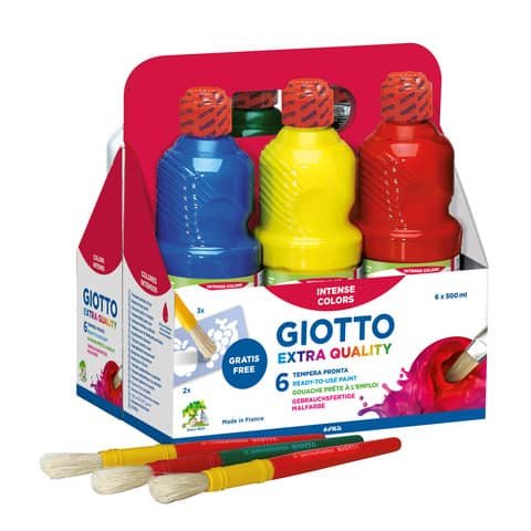 Schoolpack Giotto Tempera Pronta 6 colori assortiti da …