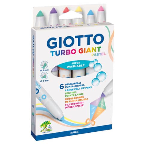 CF6PENNARELLI TURBO GIANT PASTELLO SUPER LAVABILE INCHIOSTRO BASE ACQUA CAPPUCCIO VENTILATO