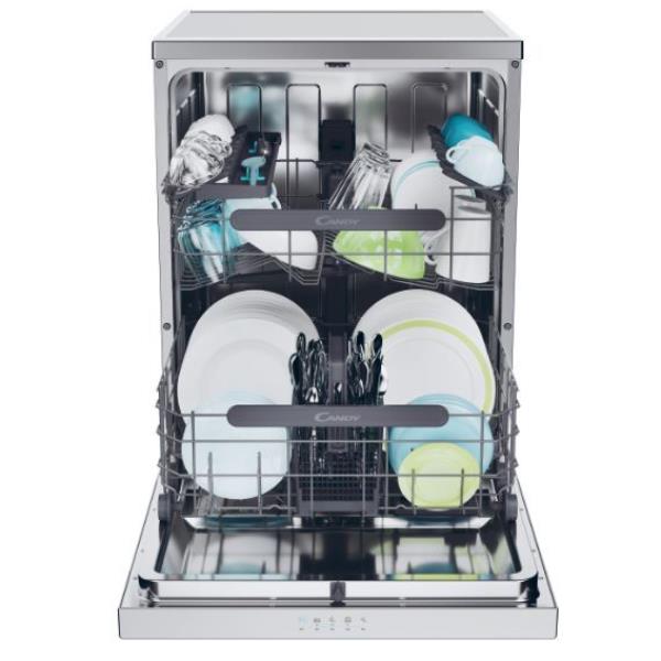 Candy Rapido' CF 4E7L0X - Lavastoviglie WiFi - larghezza: 59.7 cm - prof. 59.8 cm - altezza: 85 cm - acciaio inossidabile