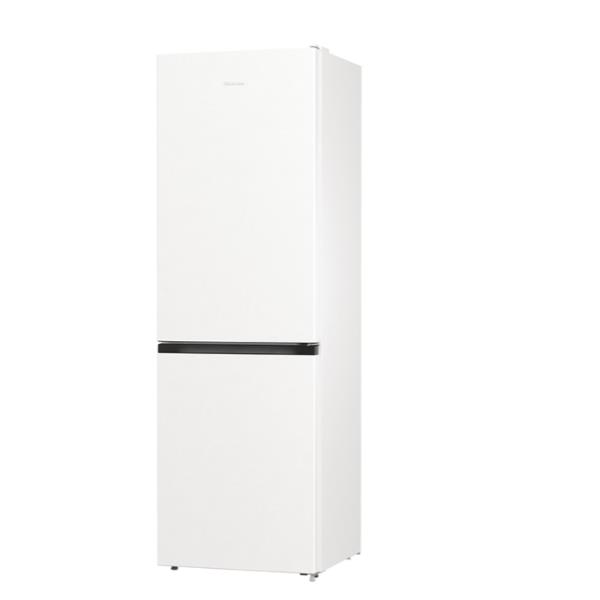 Hisense RB390N4AWE - Frigorifero/congelatore - Freezer inferiore - larghezza: 59.5 cm - prof. 58.9 cm - altezza: 186 cm - 304 litri - Classe E - bianco