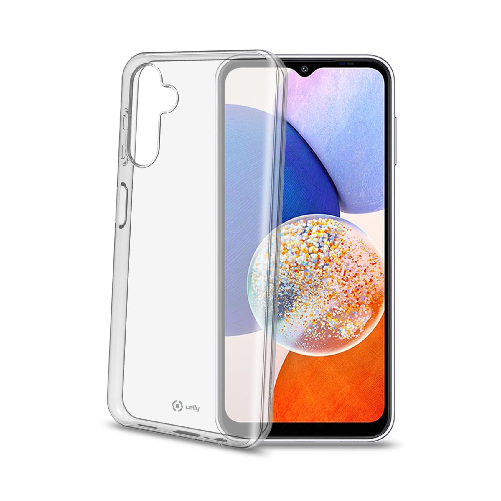 Celly Gelskin - Cover per cellulare - TPU (poliuretano termoplastico) - trasparente - per Samsung Galaxy A14, A14 5G