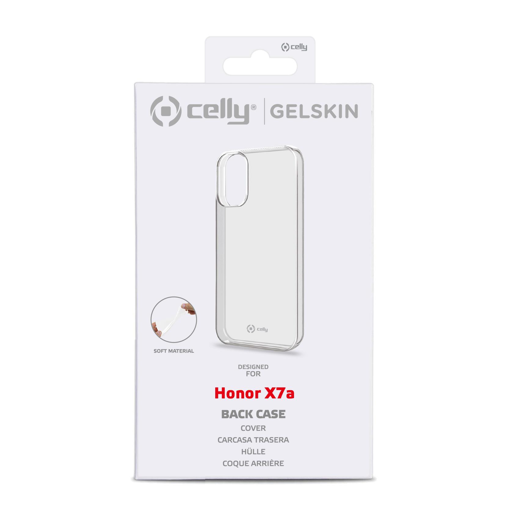 Celly Gelskin - Cover per cellulare - TPU (poliuretano termoplastico) - trasparente - per Honor X7A