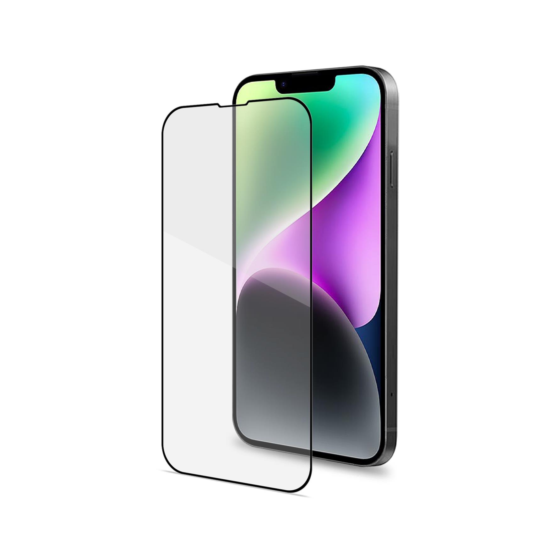 Celly Full Glass - Protezione per schermo per telefono cellulare - vetro - colore telaio nero - per Apple iPhone 14