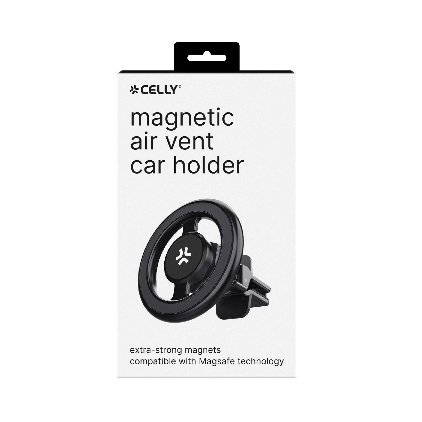 Celly Ghostmag - Supporto carta magnetica per telefono cellulare - nero