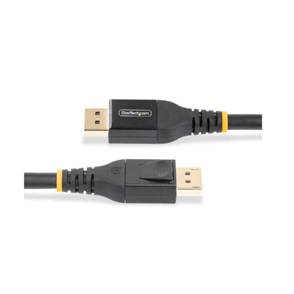 StarTech.com 25ft (7m) VESA-Certified Active DisplayPort 1.4 Cable, DP8K w/HBR3/HDR10/MST/DSC 1.2/HDCP 2.2, 8K 60Hz, 4K 120Hz Video - Active DP 1.4 Cable M/M (DP14A-7M-DP-CABLE) - Cavo DisplayPort - DisplayPort (M) a DisplayPort (M) - DisplayPort 1.4 - 7 m - supporto 4K, supporto 8K, attivo, Active Copper Cable - nero
