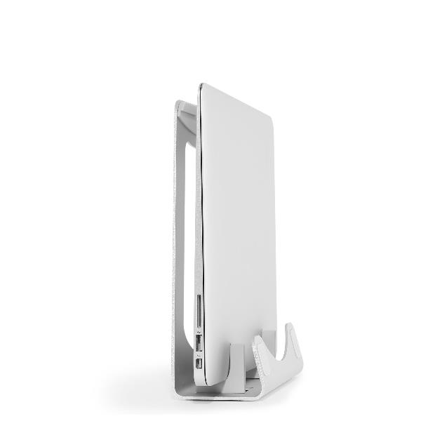 StarTech.com Supporto per pc portatile - Rialzo per laptop verticale - Stand ergonomico per Ultrabooks e MacBook Pro/Air (LTSTND2IN1) - Supporto notebook - desktop - 11" - 15" - argento